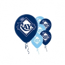 Tampa Bay Rays Latex Balloons | Party Supplies