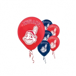 Cleveland Indians Latex Balloons | Party Supplies