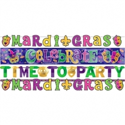 Mardi Gras Letter Banner Combo | Green, Gold, Purple Party Decorations