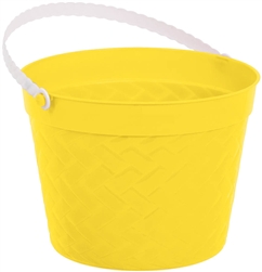 Yellow Weave Bucket | Easter