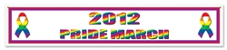 12" x 60" Custom Printed Rainbow Banner