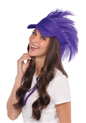 Purple Spiked Visor Hat | Party Supplies