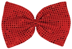 Sequined Giant Bowtie - Red | Party Supplies