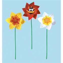 Bee & Daffodil Pinwheel Asst. | Party Supplies