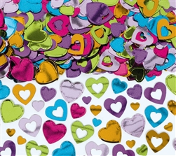 Heart Confetti - Multi Color | Valentines supplies