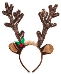 Brown Antler Headband | Party Supplies