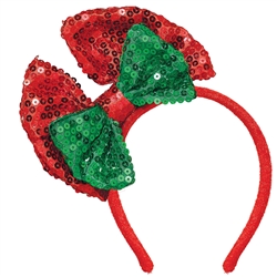 Christmas Headband w/Bow | Party Supplies