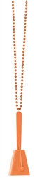 Orange Clacker Necklace | Party Supplies