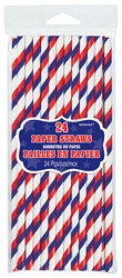 Paper Straws with Stripes | Party Supplies
