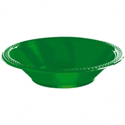 Festive Green 12 oz. Plastic Bowls - 20ct | Party Supplies