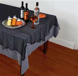 Black Cheesecloth Table Cover | Party Supplies