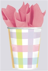 Colorful Gingham Cups | Party Supplies