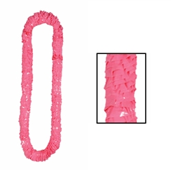 Pink Soft-Twist Poly Leis