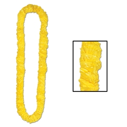 Yellow Soft-Twist Poly Leis | Party Supplies
