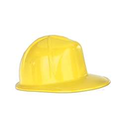 Packaged Miniature Yellow Plastic Construction Hats