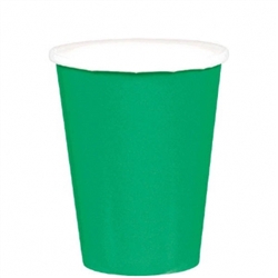 Forest Green 9oz Paper Cups - 20ct | Party Supplies
