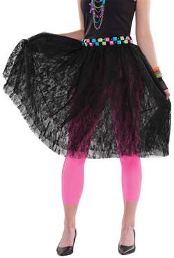 Lace Skirt - Black | Party Supplies