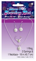 70's Disco Ball Jewelry Set | Party Supplies