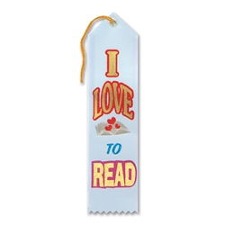 I Love To Read Award Ribbon