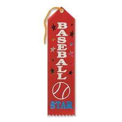 Baseball Star Award Ribbon