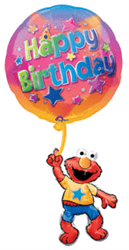 18" x 39" Elmo Floating Birthday Shape Balloon