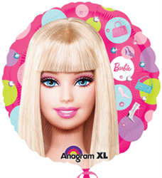 18" Barbie Pattern Foil/Mylar Balloon