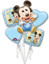 Mickey 1st Birthday Balloon Bouquet