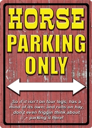 Horse Parking Sign | Kentucky Derby Party Decorations