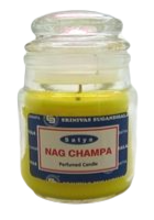 Satya Nag Champa Candle 3 oz WW JAR (Small)