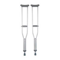 Underarm Crutches McKesson Aluminum Frame Adult 350 lbs. Weight Capacity
