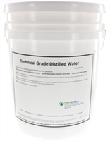 Technical Grade Distilled Water - 5 Gallons