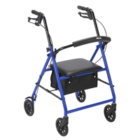 Rollator with 6" Wheels, Blue