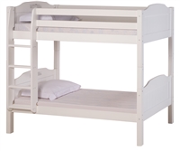 High Bunk Bed - With Conversion Kit - Panel Style - White