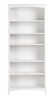 Shaker Style Bookcase - 72"H - White Finish