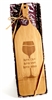 Wine Shaped Cheese Board Made Out of Bamboo Engraved w/ "Buon Appetito" | Nuptial Necessities