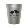 Personalized 16 oz. Smooth Plastic Stadium Cup - Affordable Wedding Favor | Nuptial Necessities