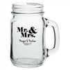 Personalized 16 oz. Mason Jar Decor & Wedding Favor | Nuptial Necessities