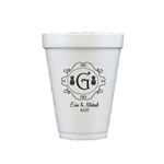 Serve Hot or Cold Beverages in These 12oz. Personalized Styrofoam Cups | Nuptial Necessities