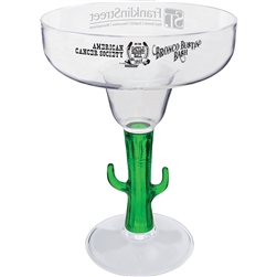 Personalized and affordable 12 oz. Novelty Margarita Glass for your wedding reception, birthday party or corporate event