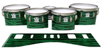 Ludwig Ultimate Series Tenor Drum Slips - Chaos Brush Strokes Green and Black (Green)