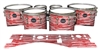 Mapex Quantum Tenor Drum Slips - Chaos Brush Strokes Red and White (Red)