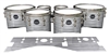 Mapex Quantum Tenor Drum Slips - Lateral Brush Strokes Grey and White (Neutral)