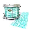 Tama Marching Snare Drum Slip - Chaos Brush Strokes Aqua and White (Green) (Blue)