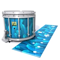 Yamaha 9200 Field Corps Snare Drum Slip - Blue Feathers (Themed)