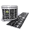 Yamaha 9200 Field Corps Snare Drum Slip - Wave Brush Strokes Grey and Black (Neutral)
