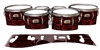 Yamaha 8200 Field Corps Tenor Drum Slips - Wave Brush Strokes Red and Black (Red)