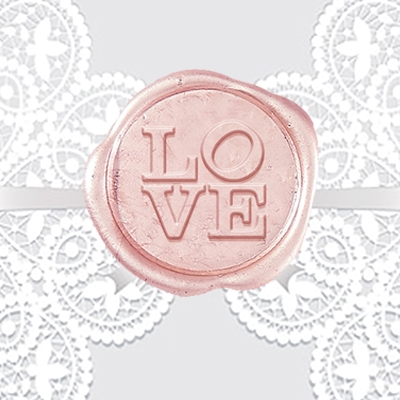Love Adhesive Wax Seal Stickers - Wedding Symbol