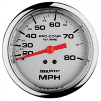 Auto Meter 200753 Mechanical Speedometer 0-80 MPH Marine Chrome
