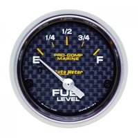 Auto Meter 200760-40 Fuel Level Carbon Fiber Gauge