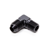 Fragola -8 AN to 3/8 NPT 90Â° Adapter Fitting Black